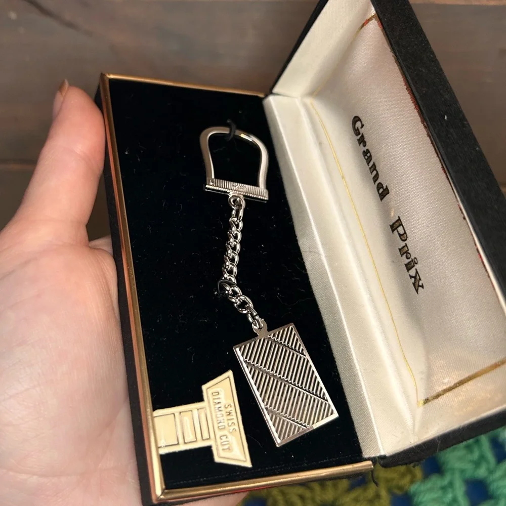 3/$10 Vintage SWANK Grand Prix Keychain